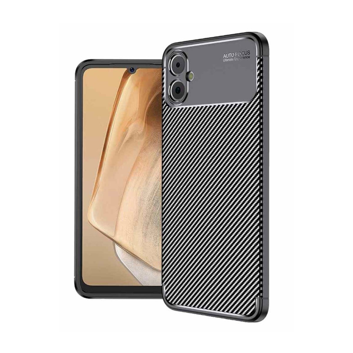 Galaxy A05 Kılıf Auto Focus Karbon Kapak - Siyah