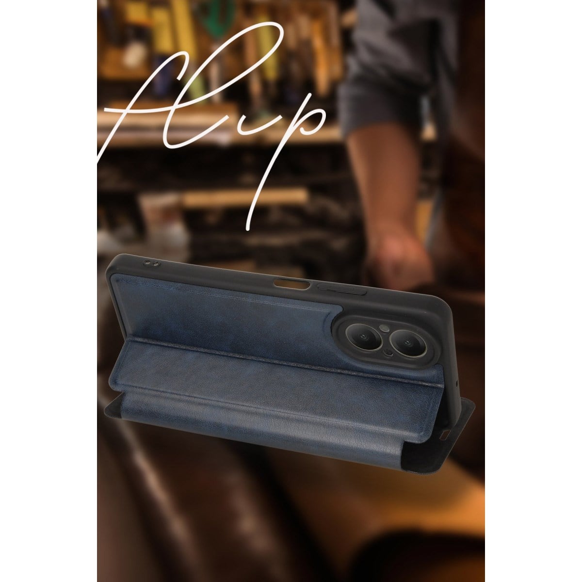 Galaxy A05 Kılıf Flip Cover - Siyah