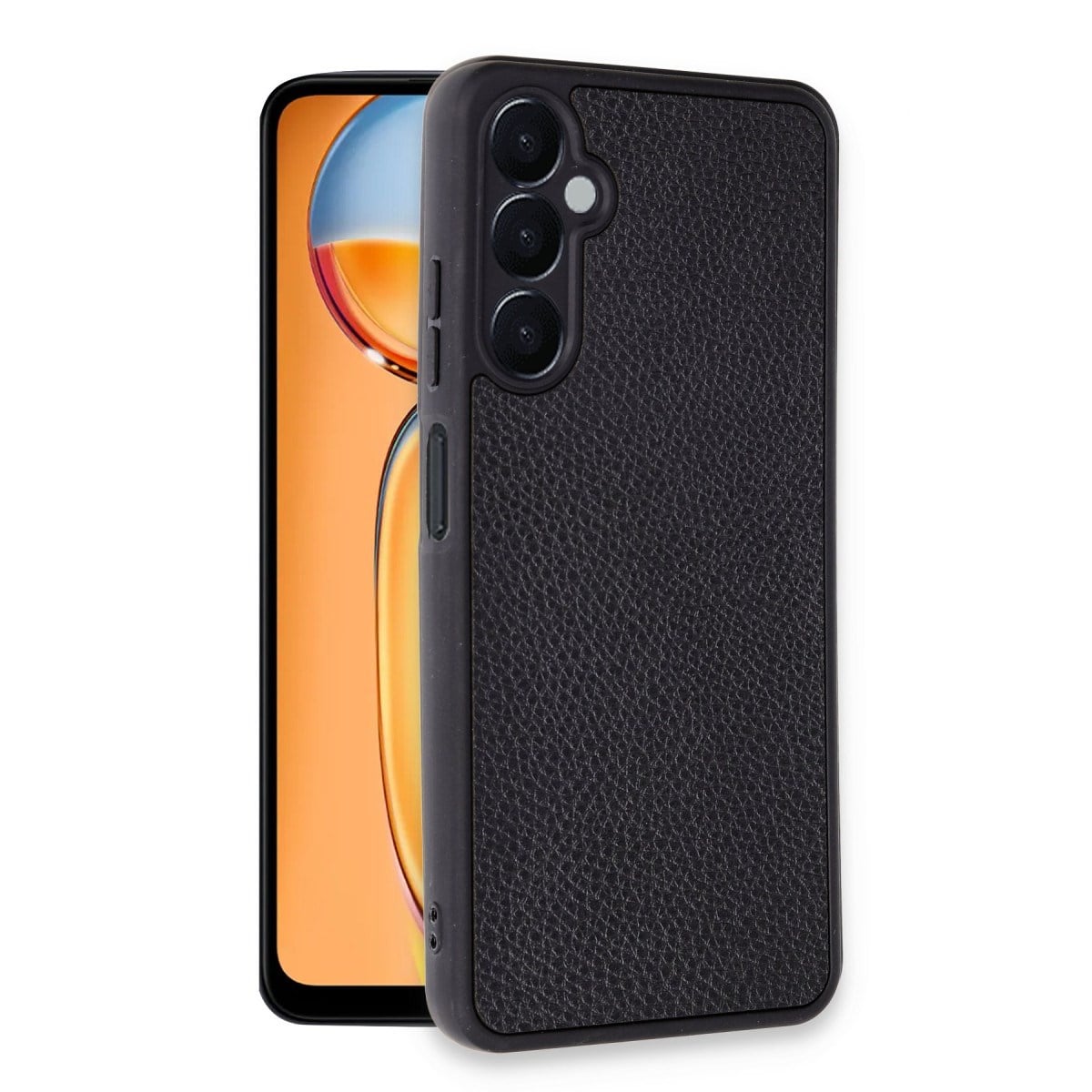 Galaxy A05S Kılıf Aras Deri Kapak - Siyah