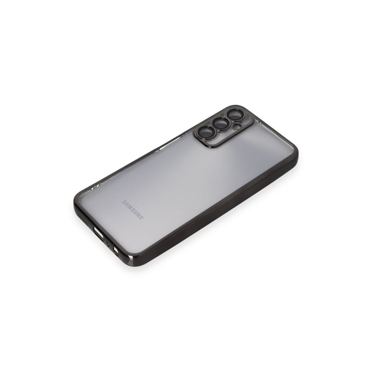 Galaxy A05S Kılıf Razer Lensli Silikon - Siyah
