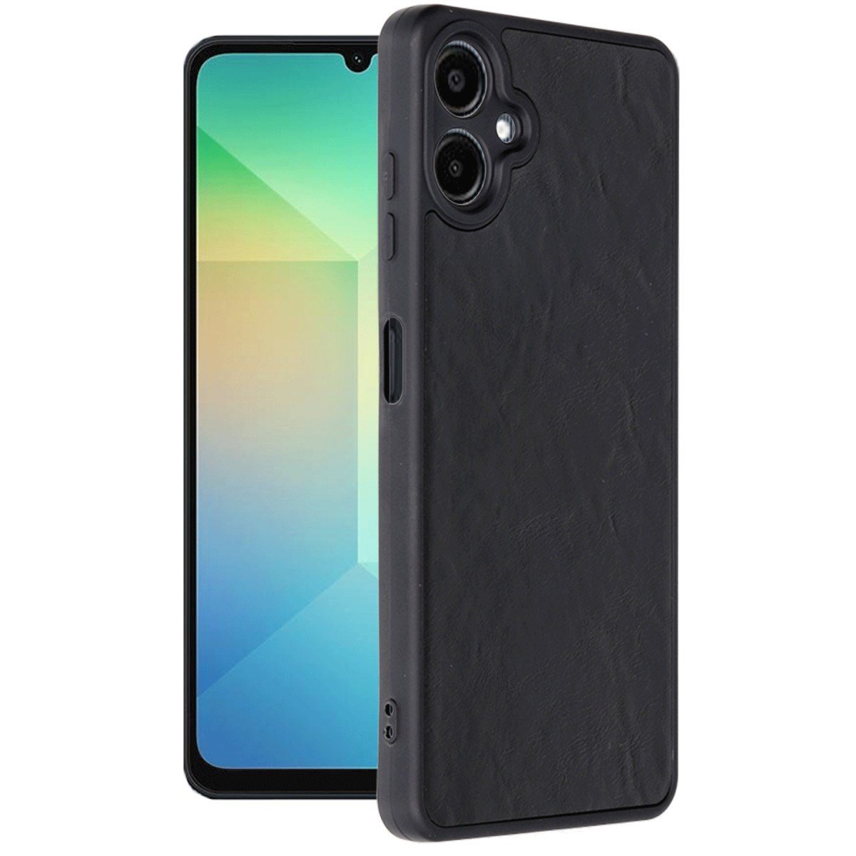 Galaxy A06 Kılıf Aras Deri Kapak - Siyah