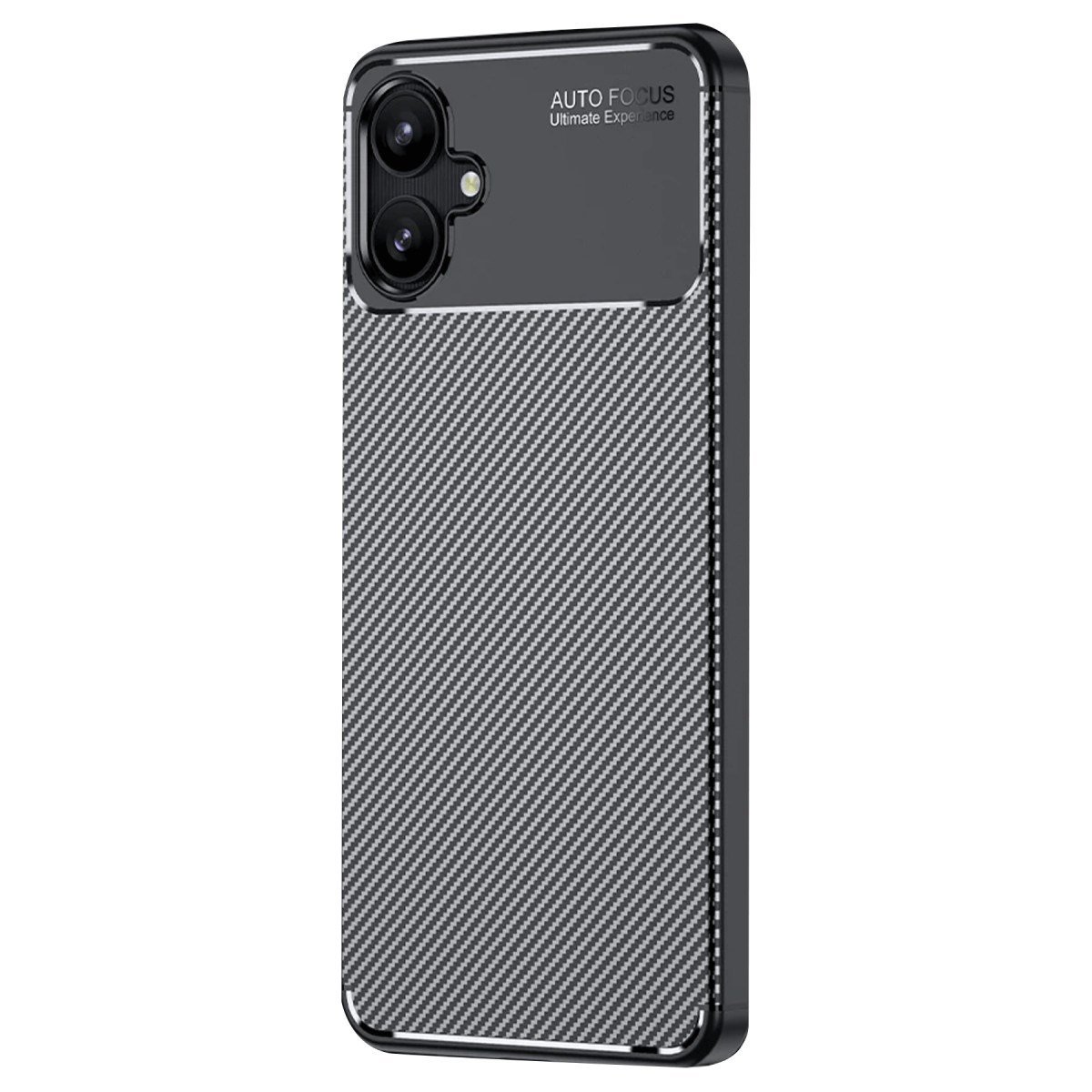 Galaxy A06 Kılıf Auto Focus Karbon Kapak - Siyah