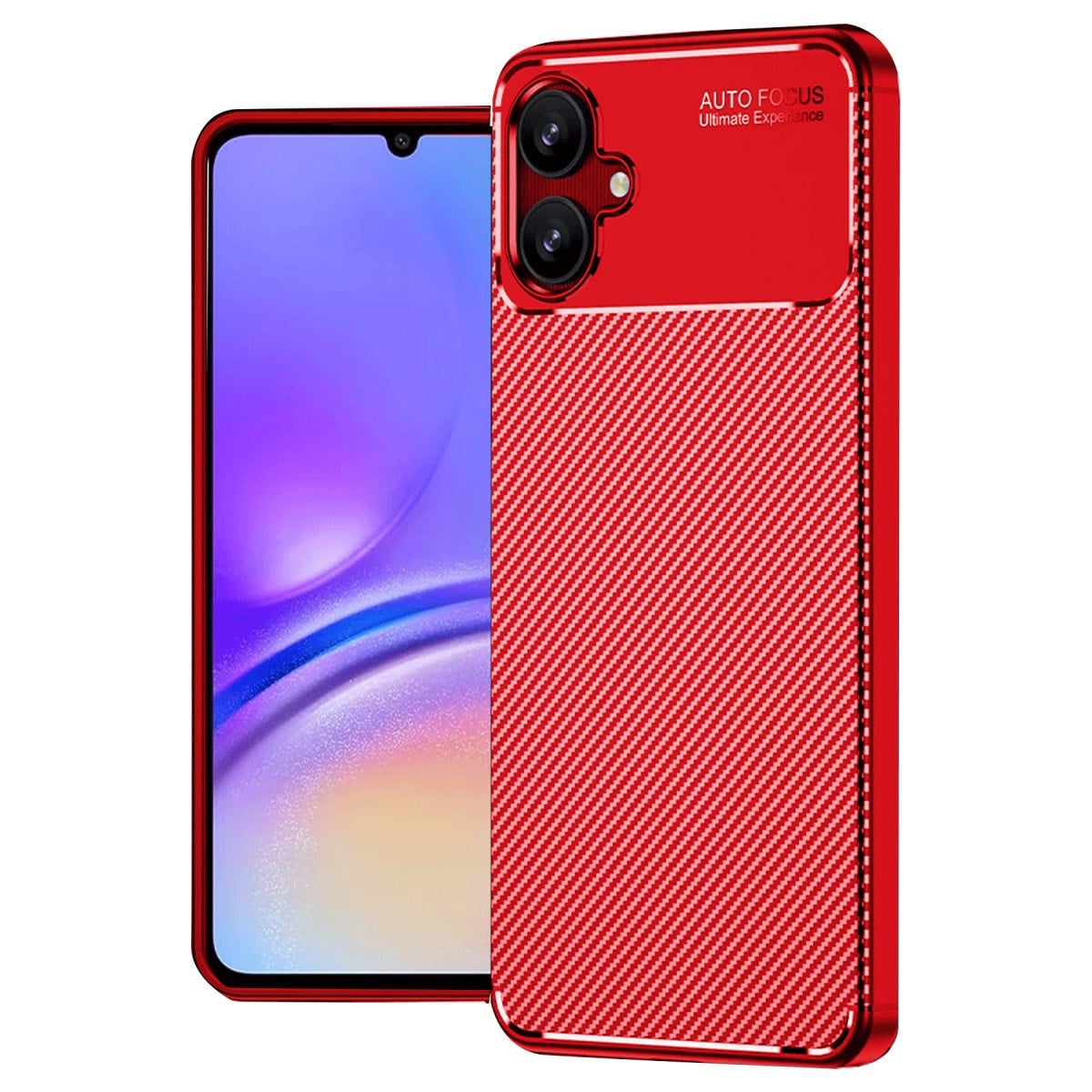 Galaxy A06 Kılıf Auto Focus Karbon Kapak - Kırmızı