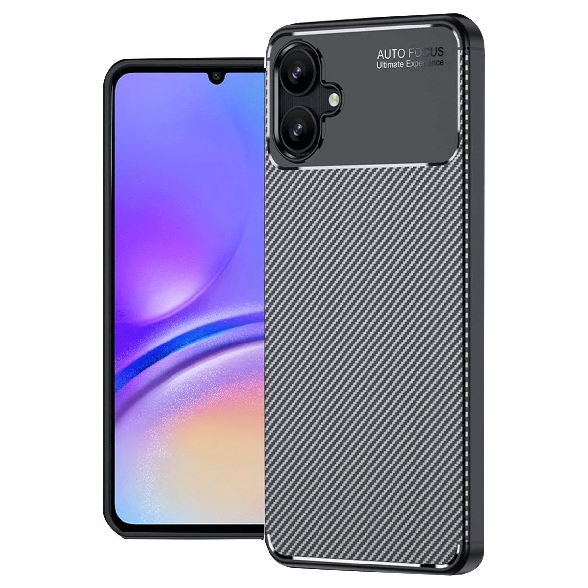 Galaxy A06 Kılıf Auto Focus Karbon Kapak - Siyah