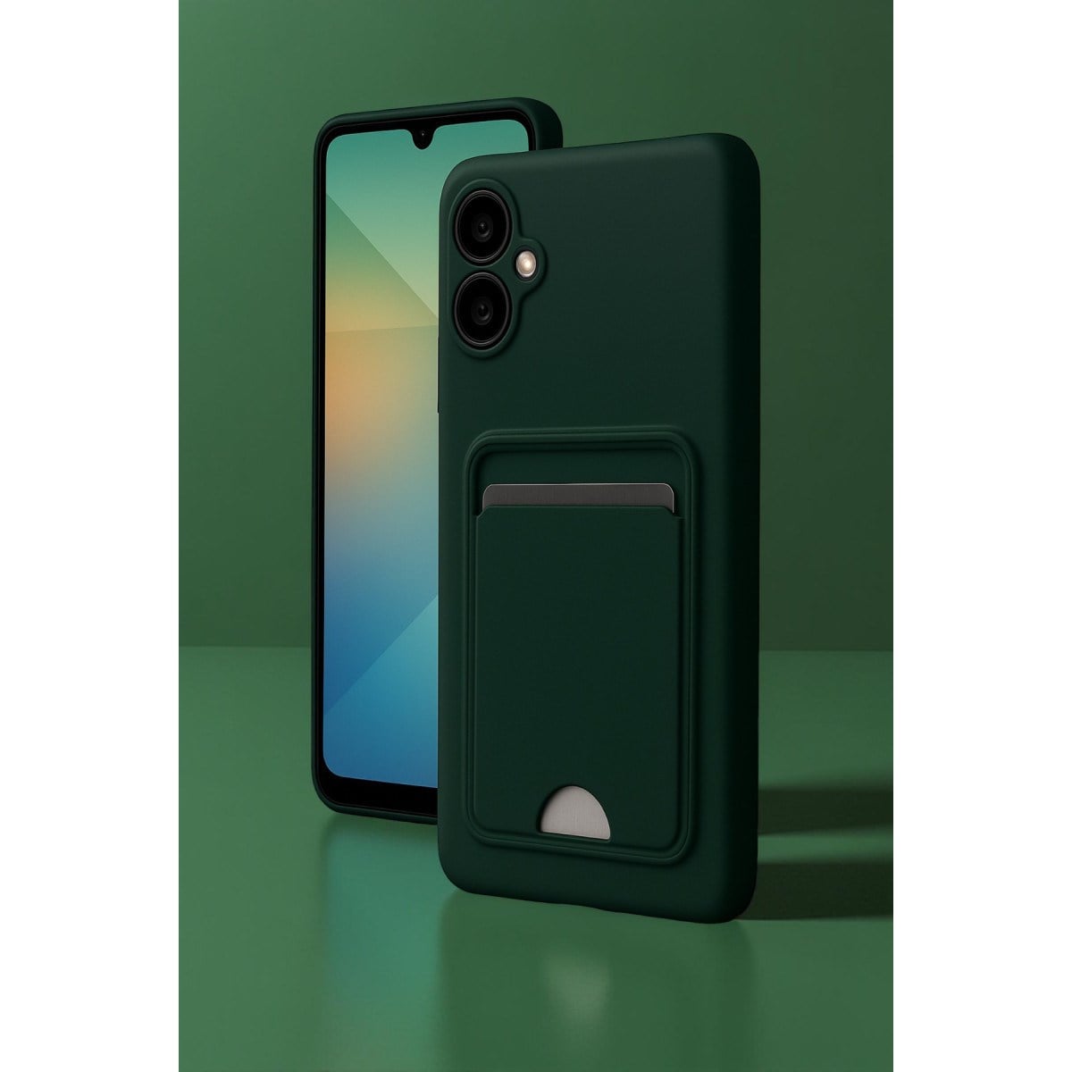 Galaxy A06 Kılıf Kelvin Kartvizitli Silikon - Siyah