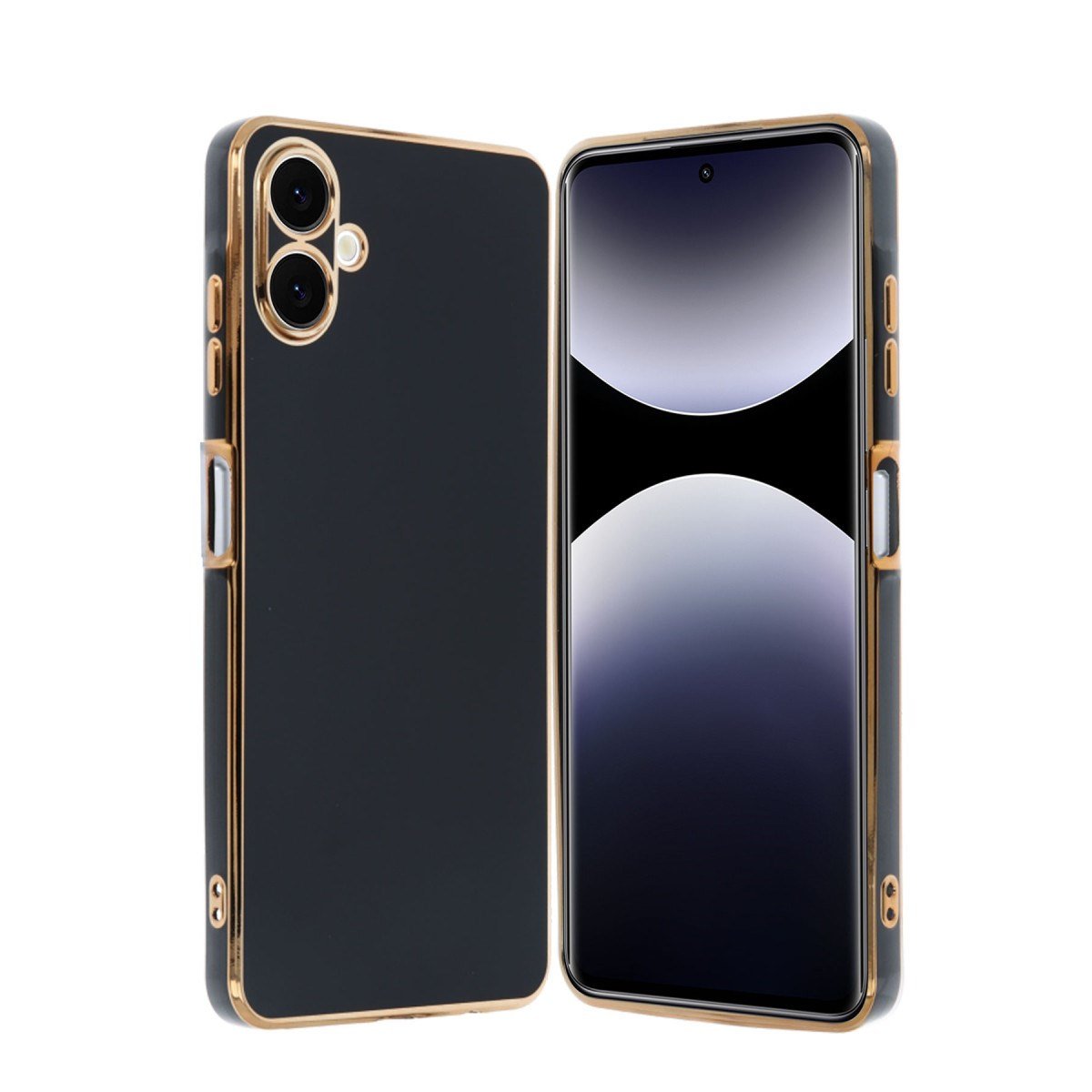 Galaxy A06 Kılıf Volet Silikon - Siyah