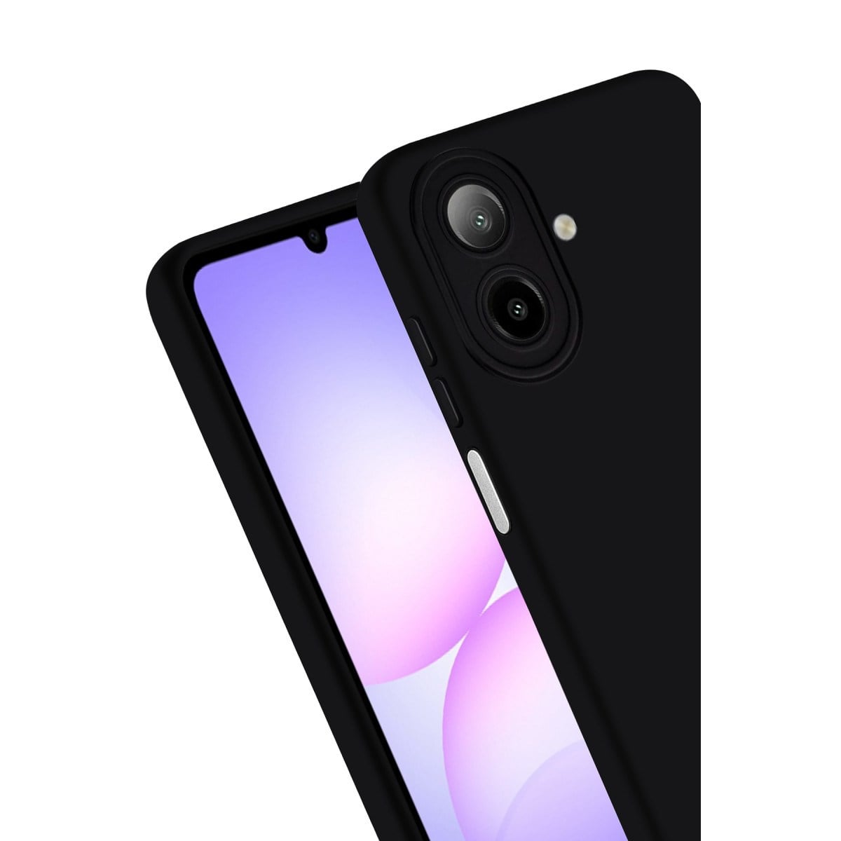 Galaxy A07 4G Nano içi Kadife Silikon - Siyah
