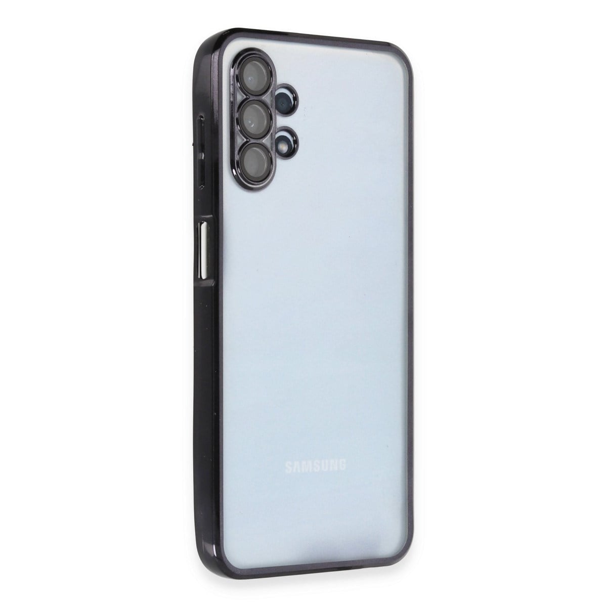 Galaxy A13 4G Kılıf Razer Lensli Silikon - Siyah
