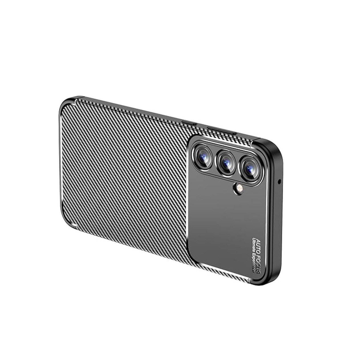 Galaxy A15 4G Kılıf Auto Focus Karbon Kapak - Siyah