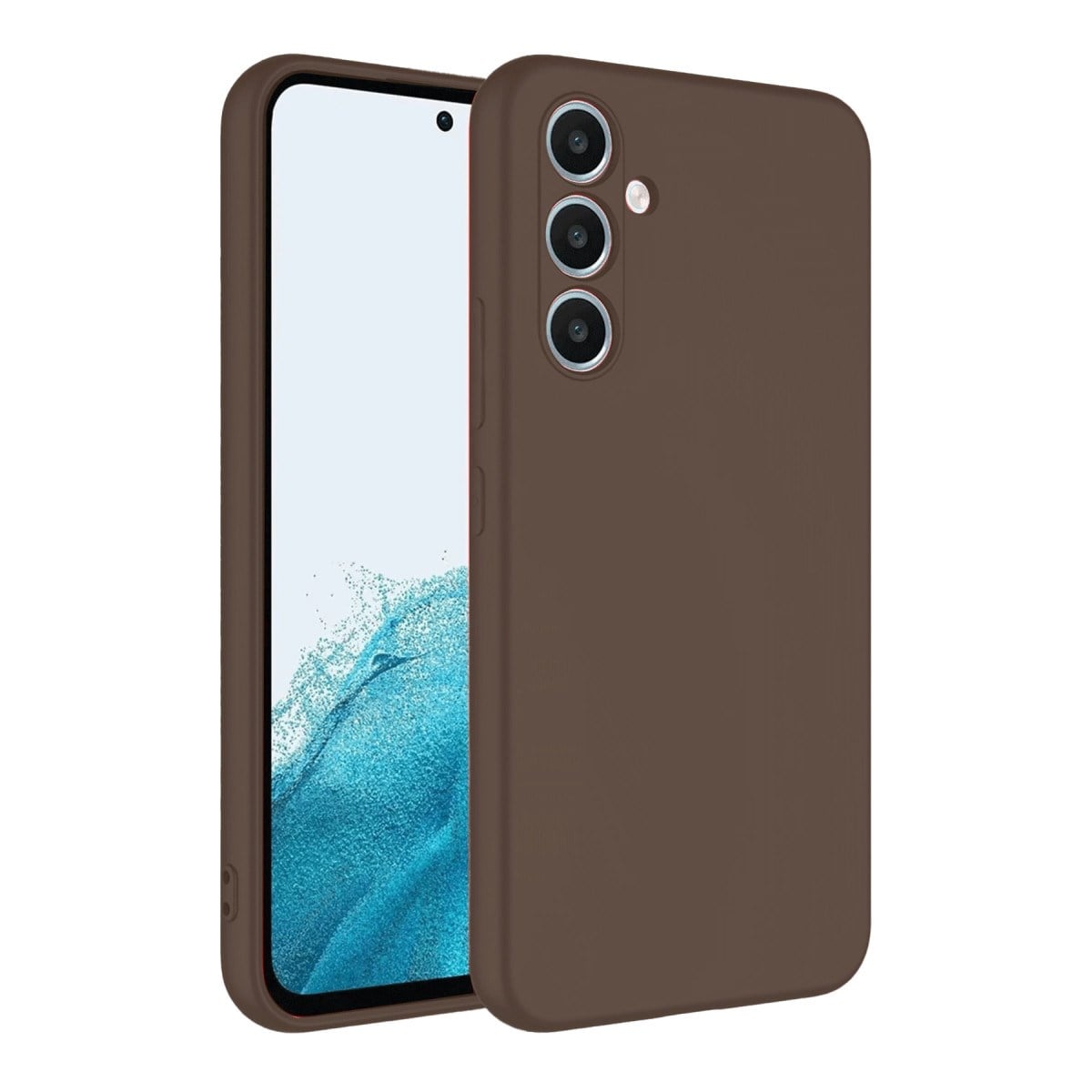 Galaxy A16 5G Kılıf First Silikon - Kahverengi