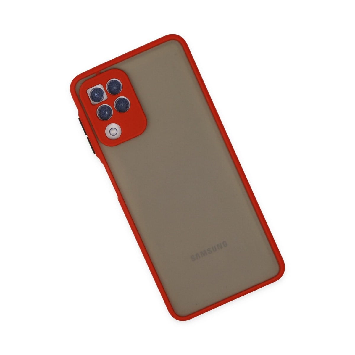 Galaxy A22 Kılıf Montreal Silikon Kapak - Kırmızı