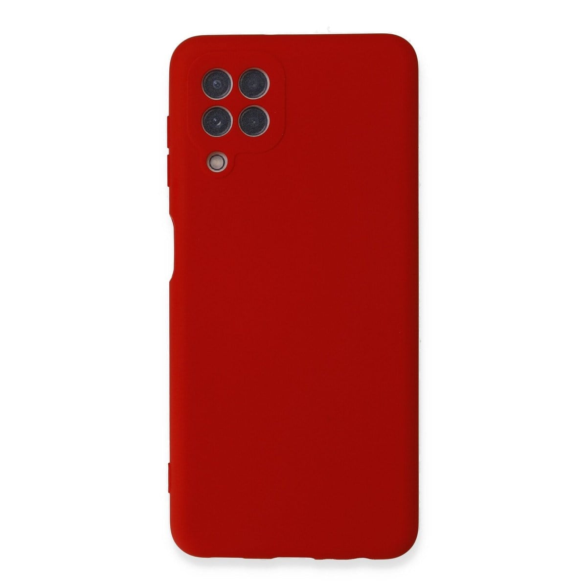 Galaxy A22 Kılıf Nano içi Kadife Silikon - Kırmızı