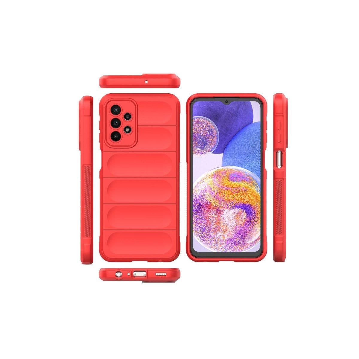 Galaxy A23 4G Kılıf Optimum Silikon - Kırmızı