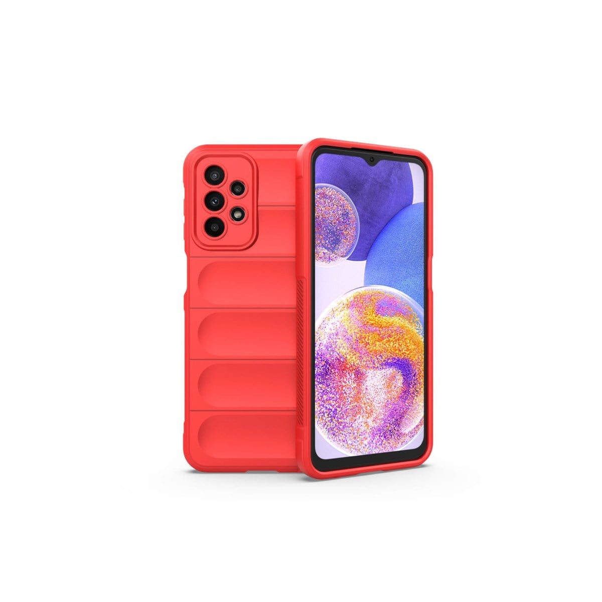 Galaxy A23 4G Kılıf Optimum Silikon - Kırmızı