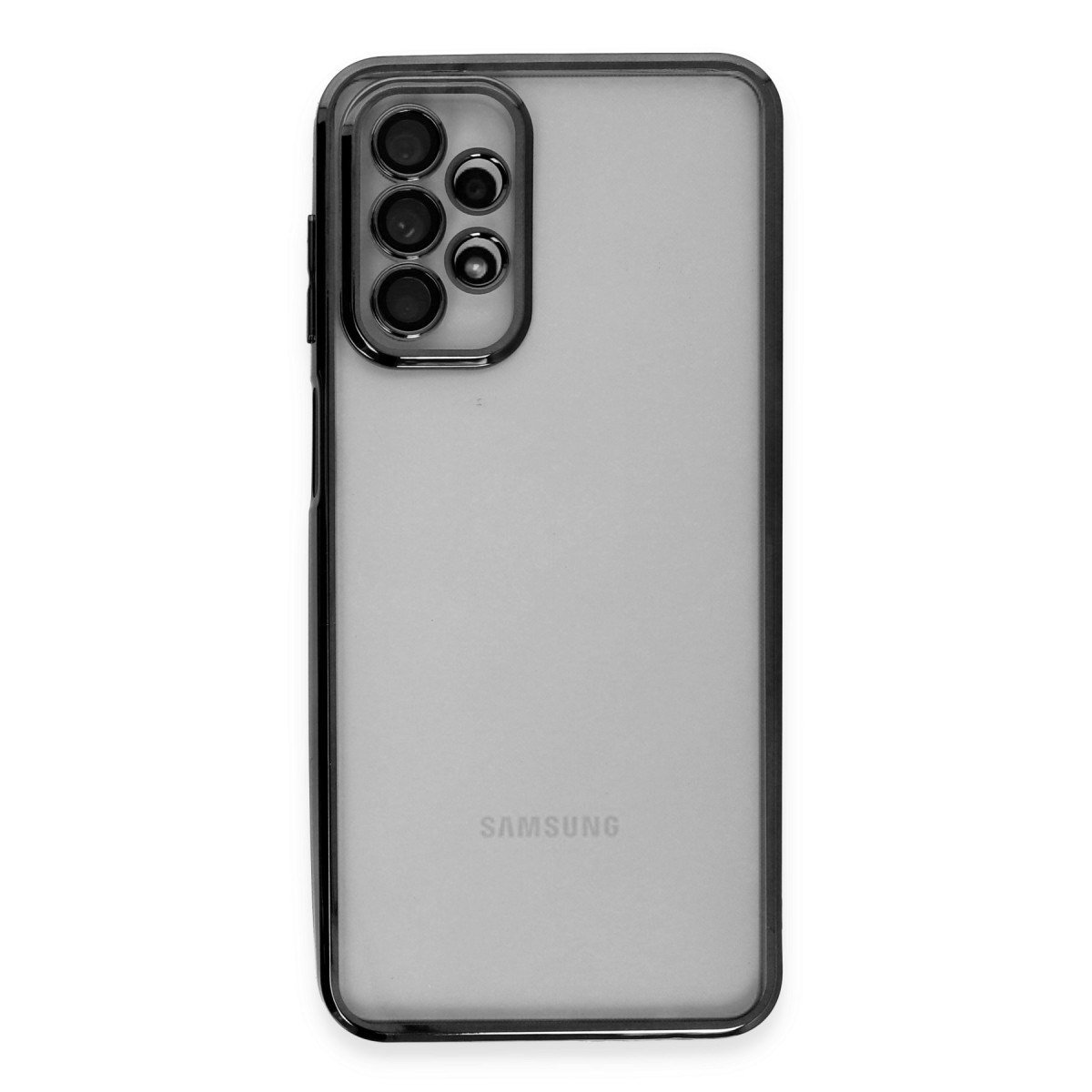 Galaxy A23 4G Kılıf Razer Lensli Silikon - Siyah