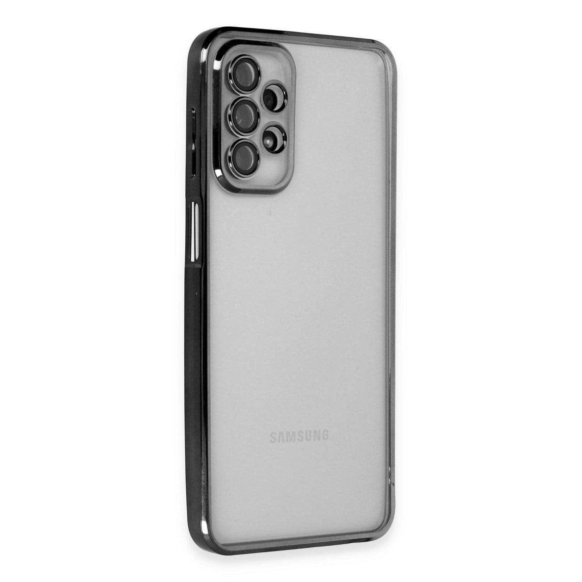Galaxy A23 4G Kılıf Razer Lensli Silikon - Siyah