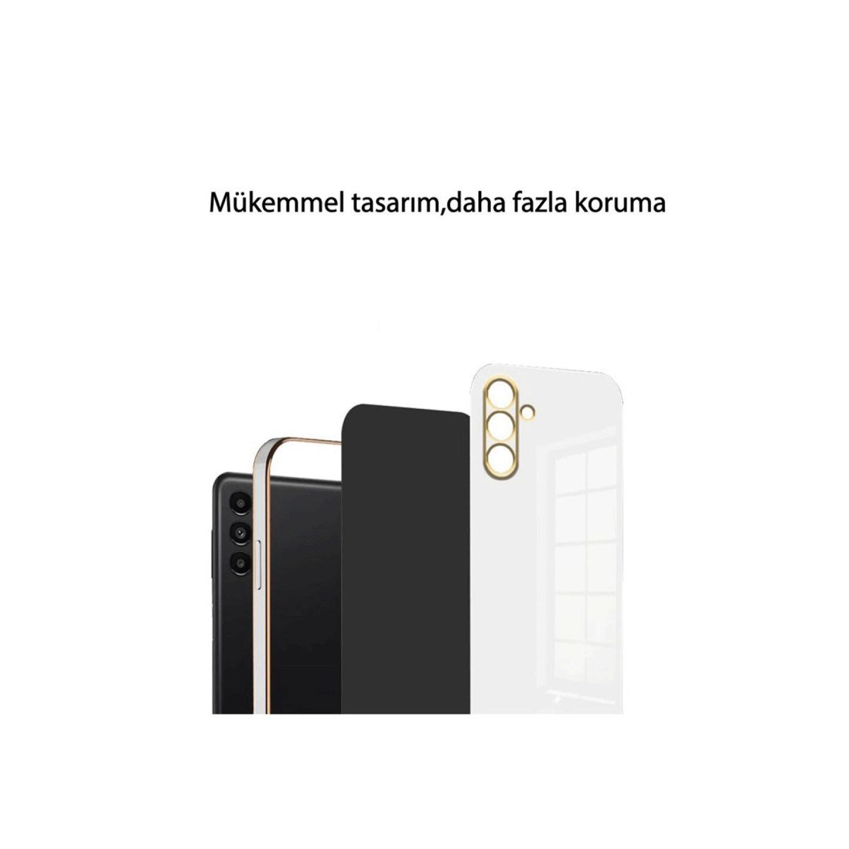 Galaxy A24 4G Kılıf Volet Silikon - Siyah