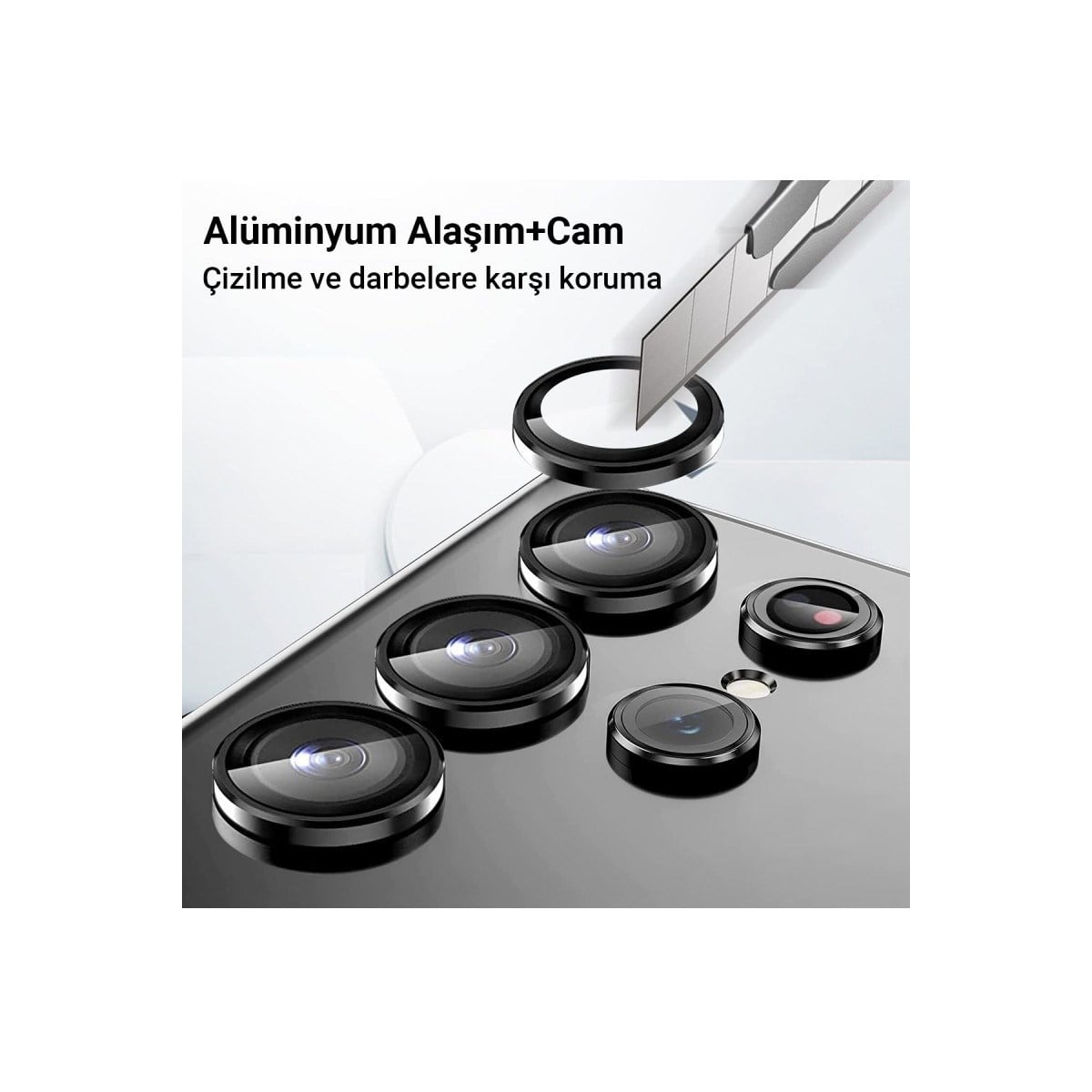 Galaxy A24 4G Valdez Metal Kamera Lens - Siyah