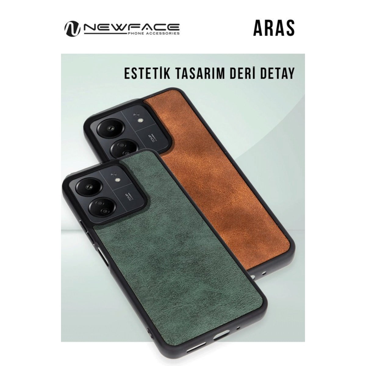 Galaxy A26 Kılıf Aras Deri Kapak - Siyah