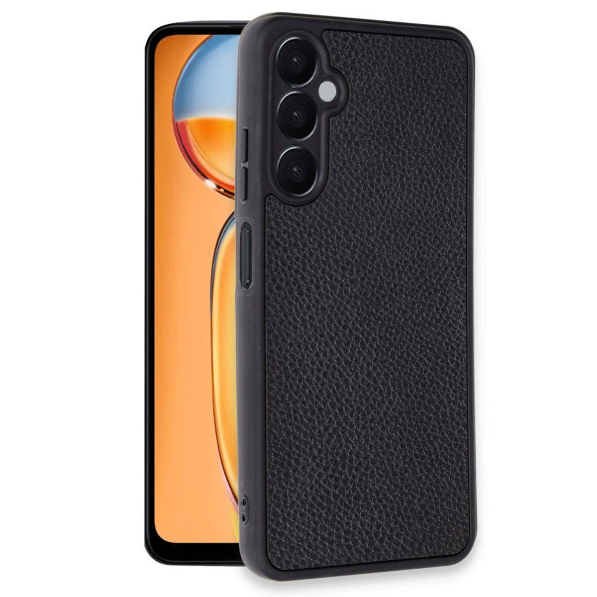 Galaxy A26 Kılıf Aras Deri Kapak - Siyah