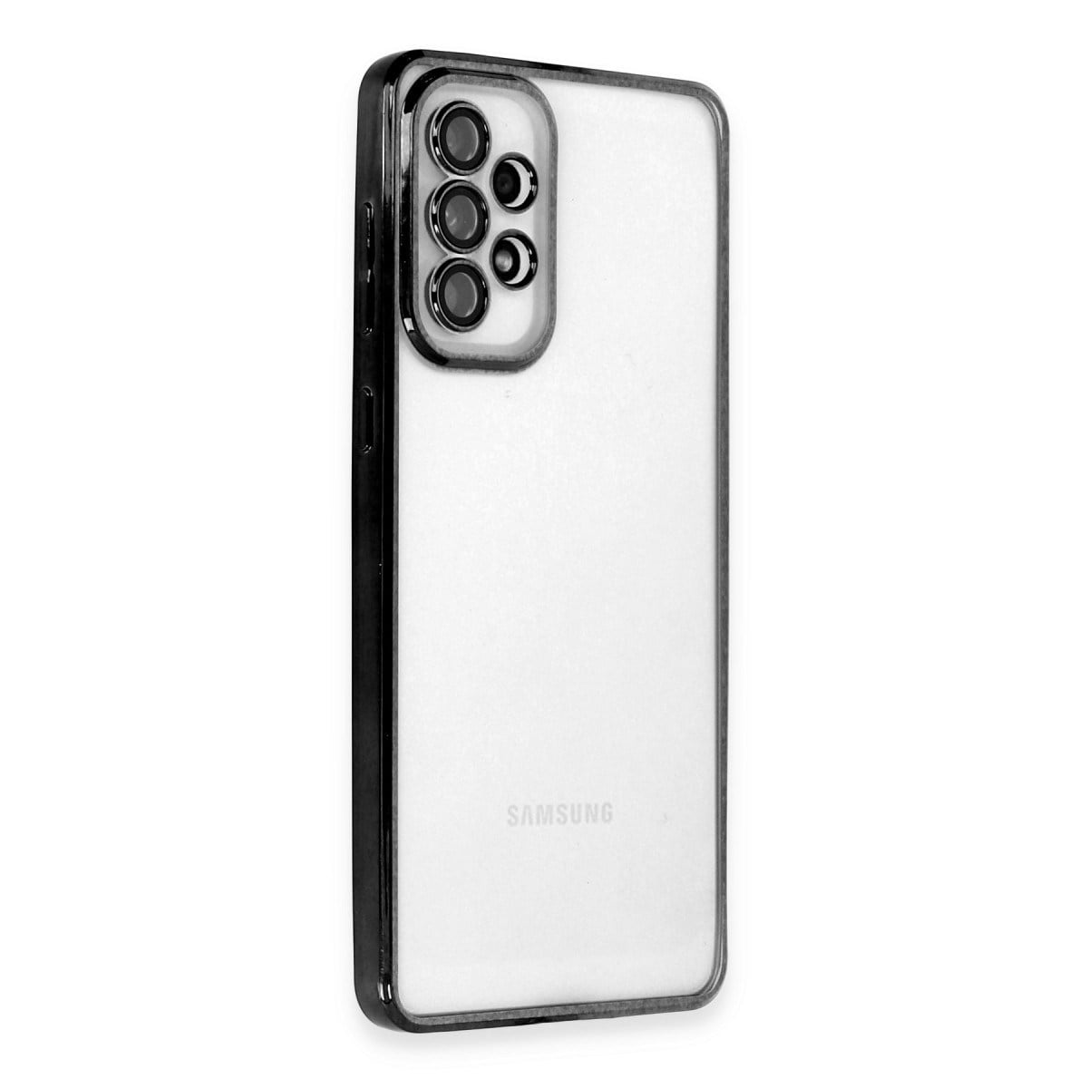 Galaxy A33 5G Kılıf Razer Lensli Silikon - Siyah
