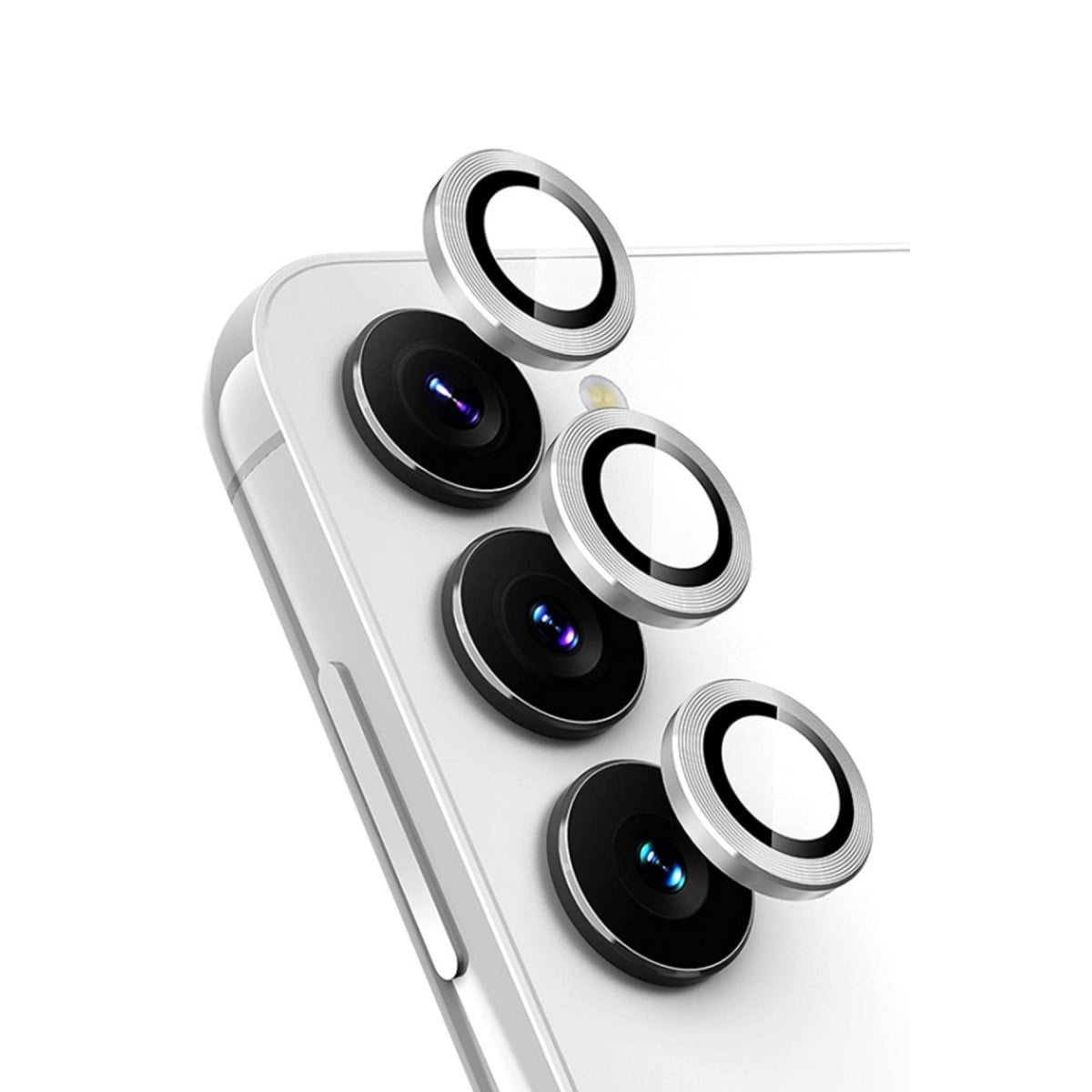 Galaxy A34 5G Valdez Metal Kamera Lens - Gümüş