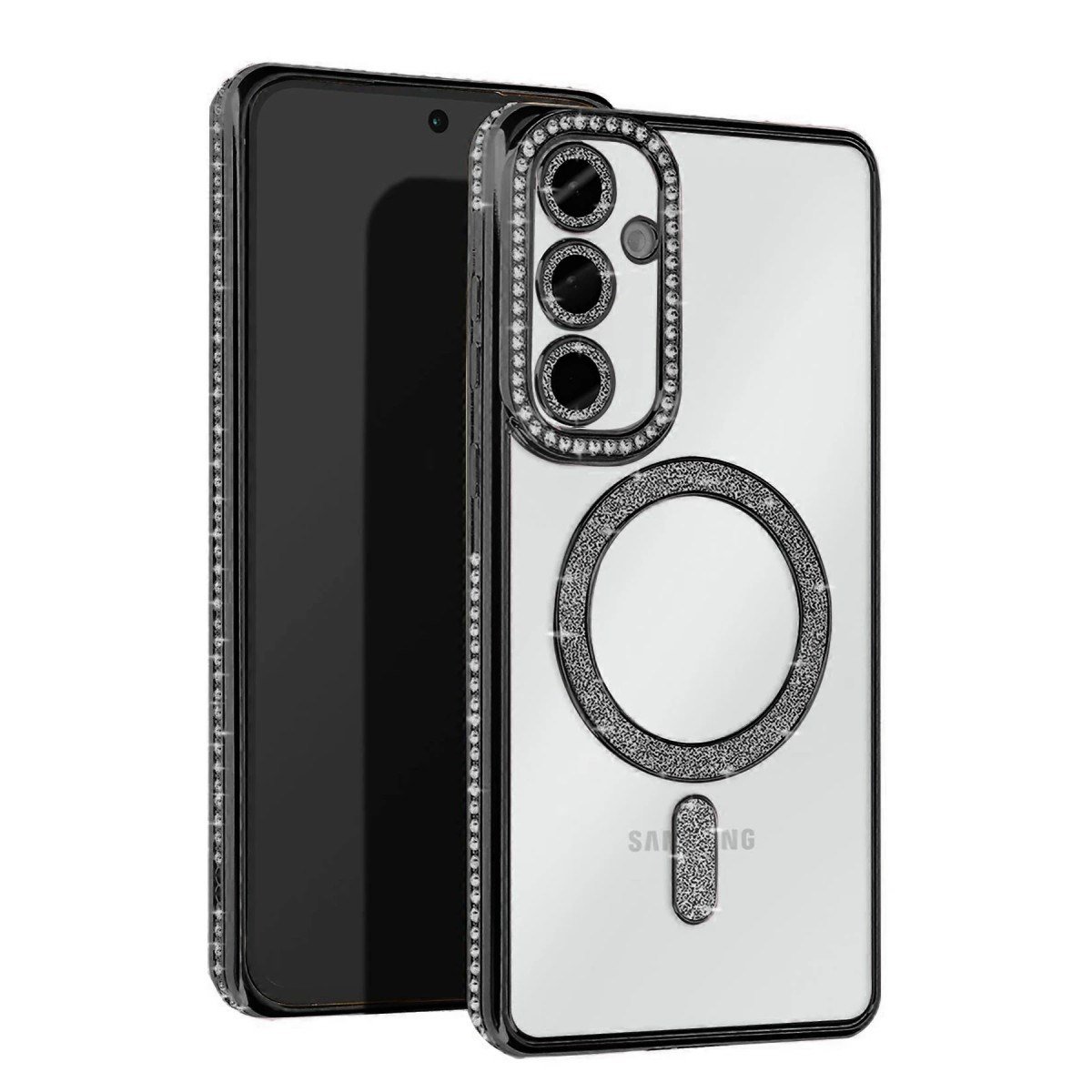 Galaxy A35 5G Joke Simli Magneticsafe Kılıf - Siyah