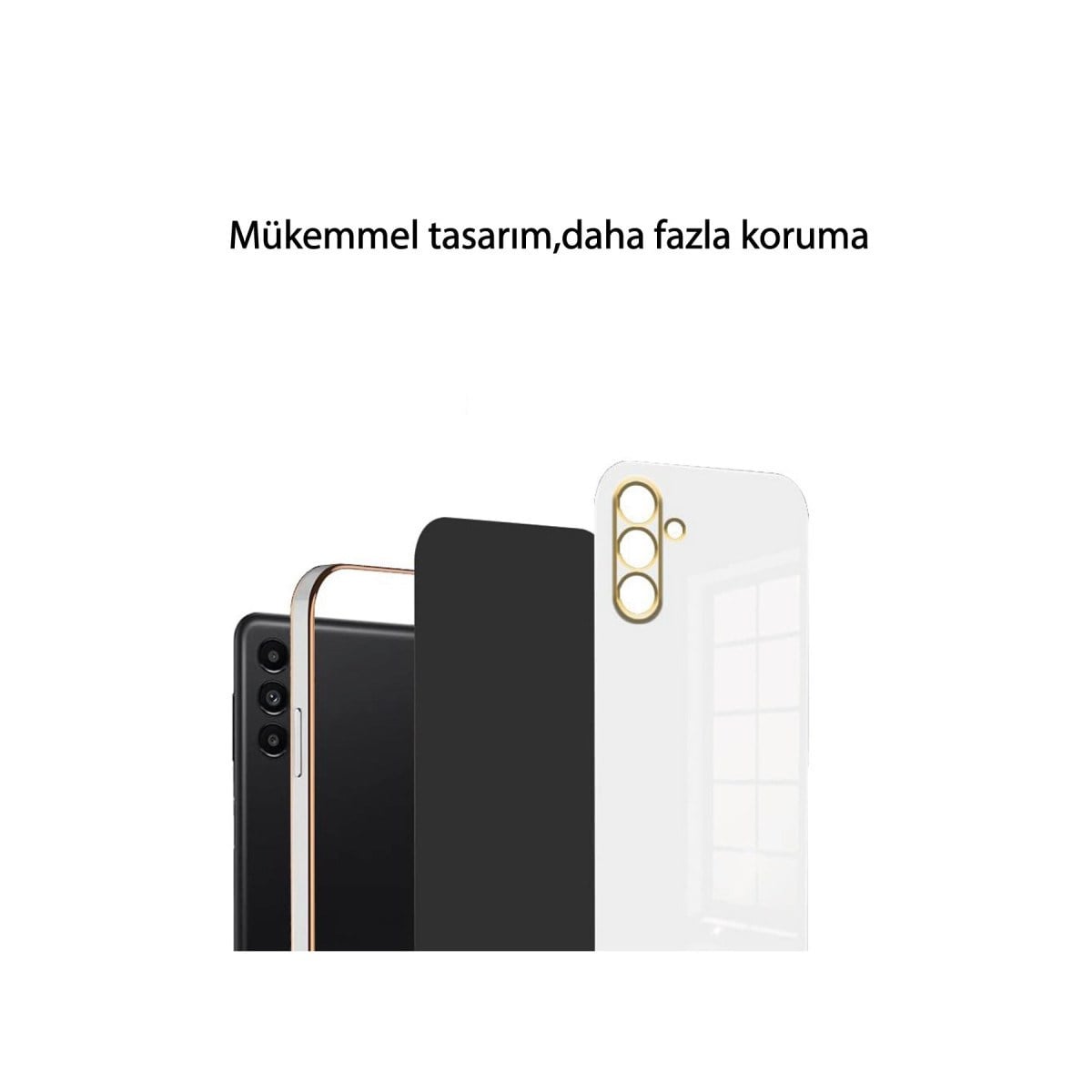 Galaxy A35 5G Kılıf Volet Silikon - Siyah
