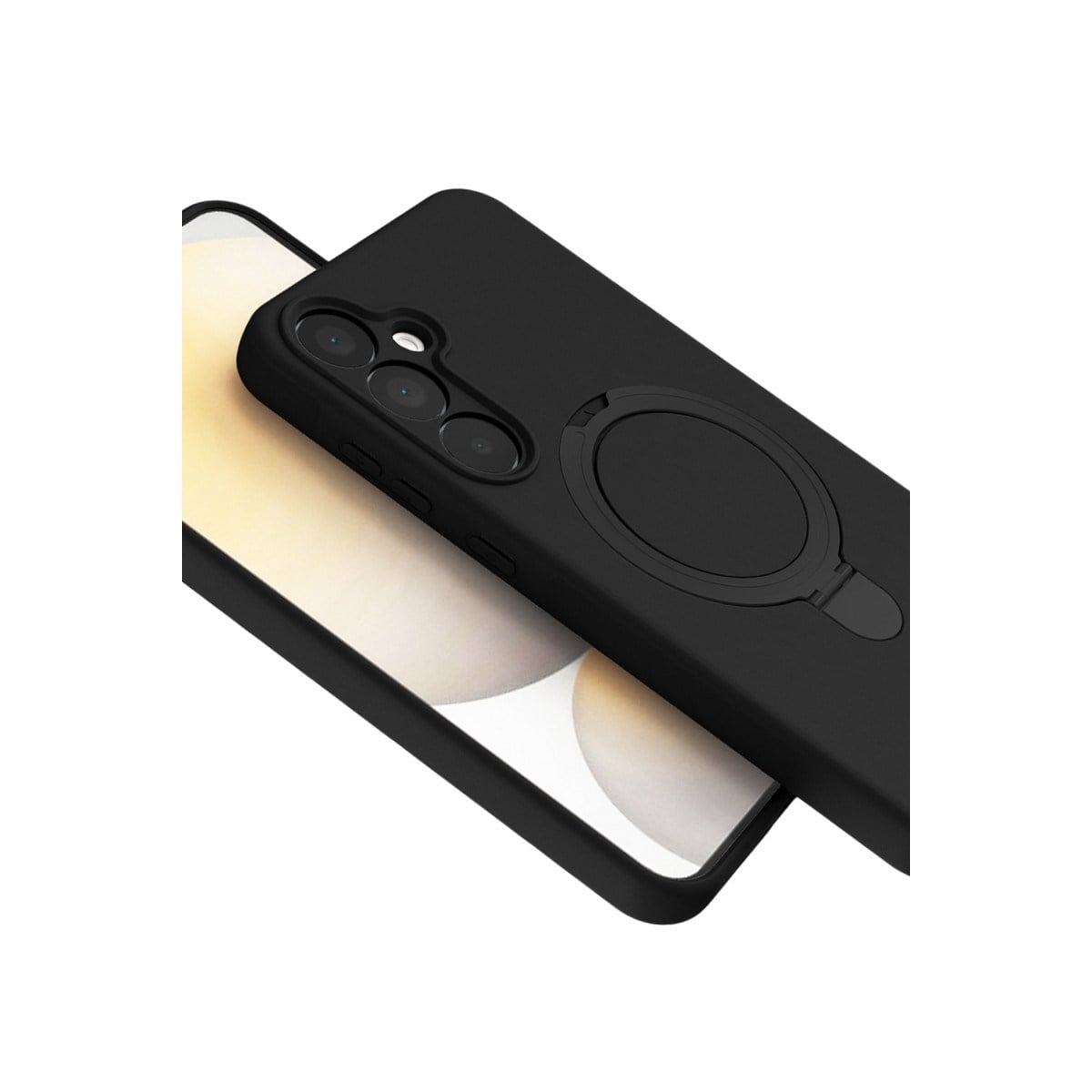 Galaxy A35 5G Regal Magsafe Standlı Kapak - Siyah