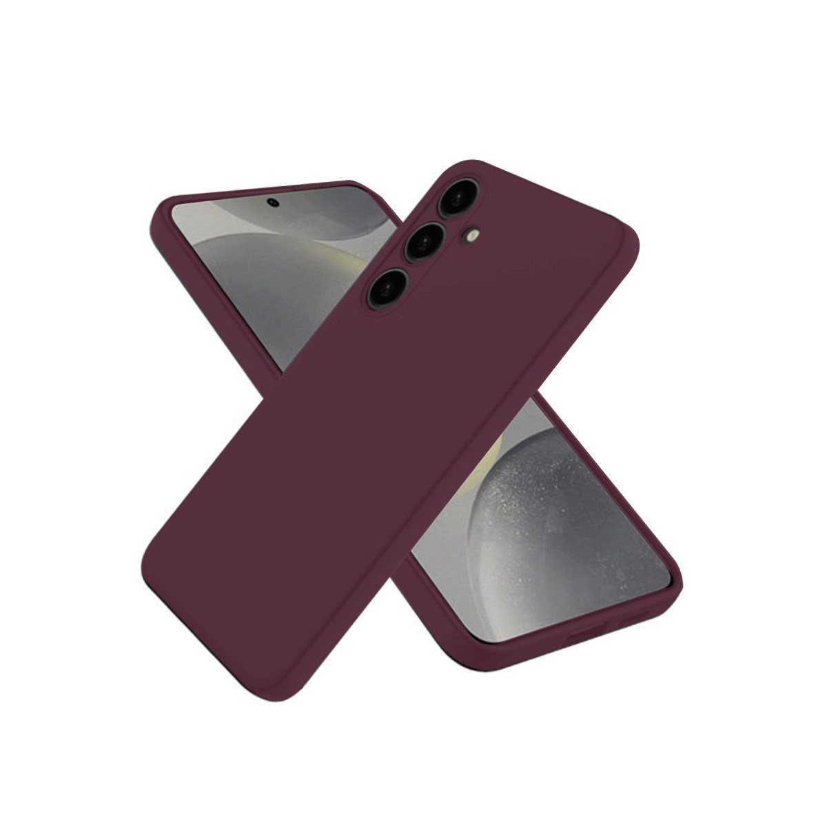 Galaxy A36 Kılıf First Silikon - Mürdüm