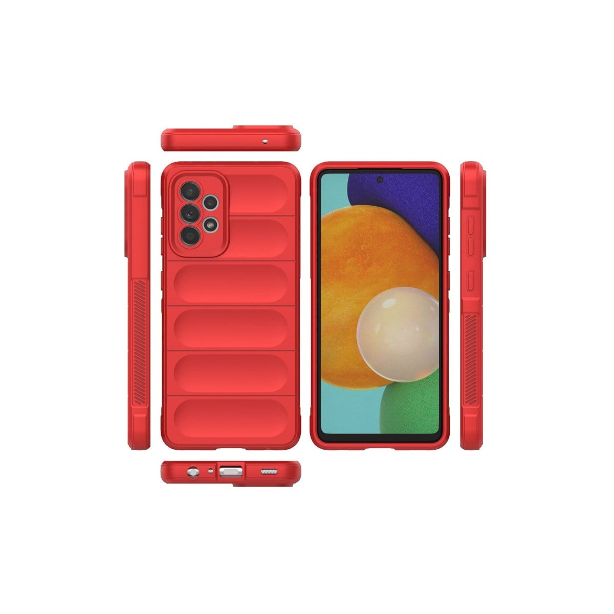 Galaxy A52 Kılıf Optimum Silikon - Kırmızı