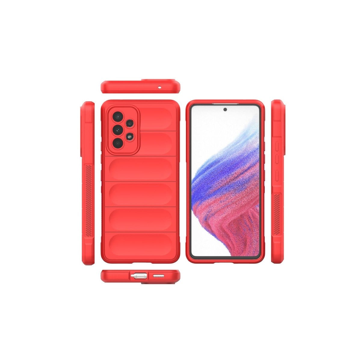 Galaxy A53 5G Kılıf Optimum Silikon - Kırmızı