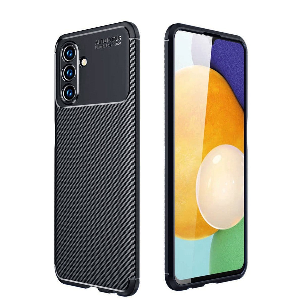 Galaxy A56 Kılıf Auto Focus Karbon Kapak - Siyah