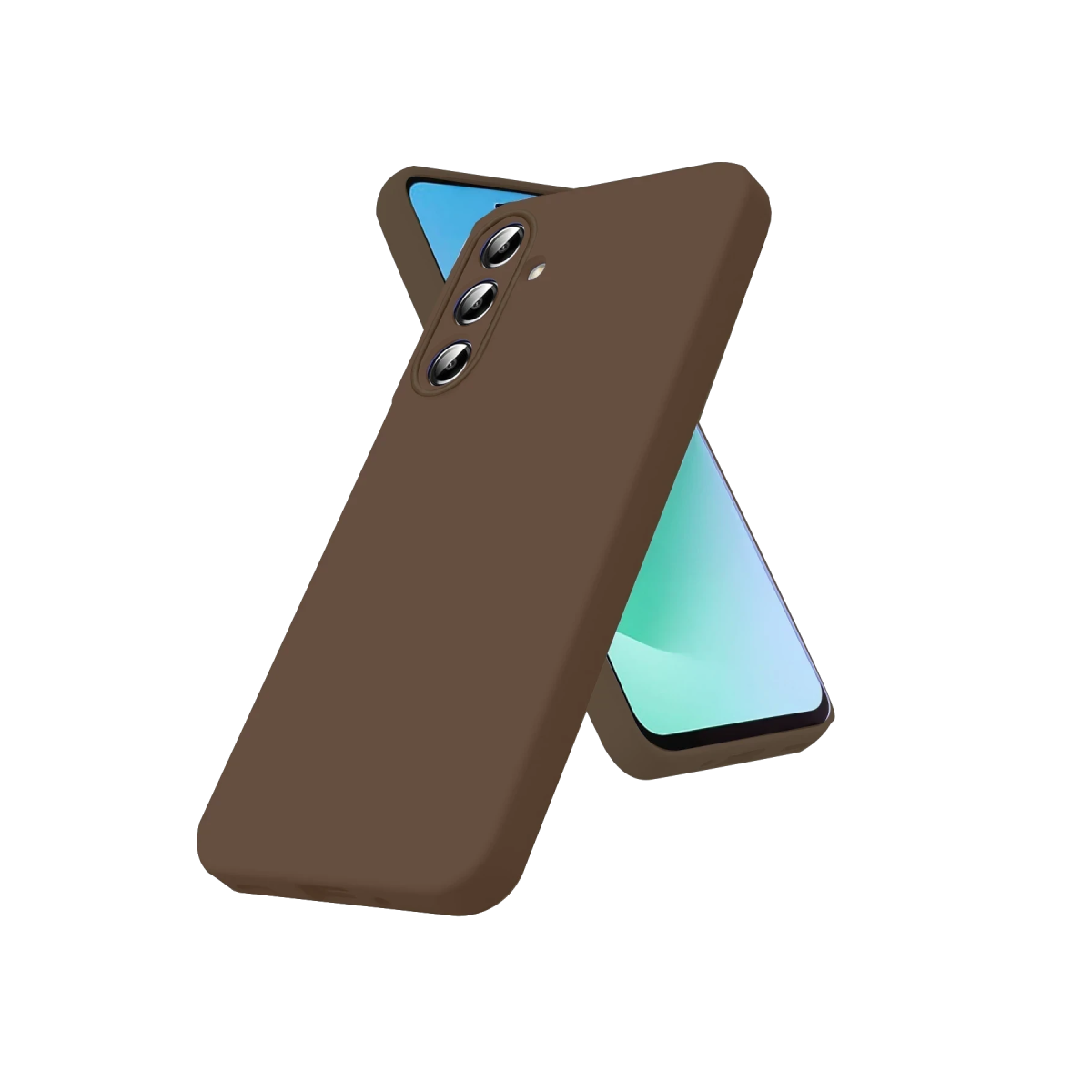 Galaxy A56 Kılıf First Silikon - Kahverengi