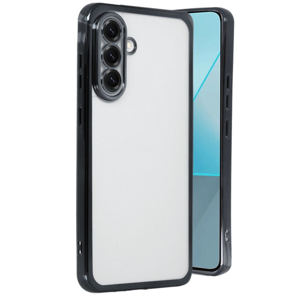 Galaxy A56 Kılıf Razer Lensli Silikon - Siyah