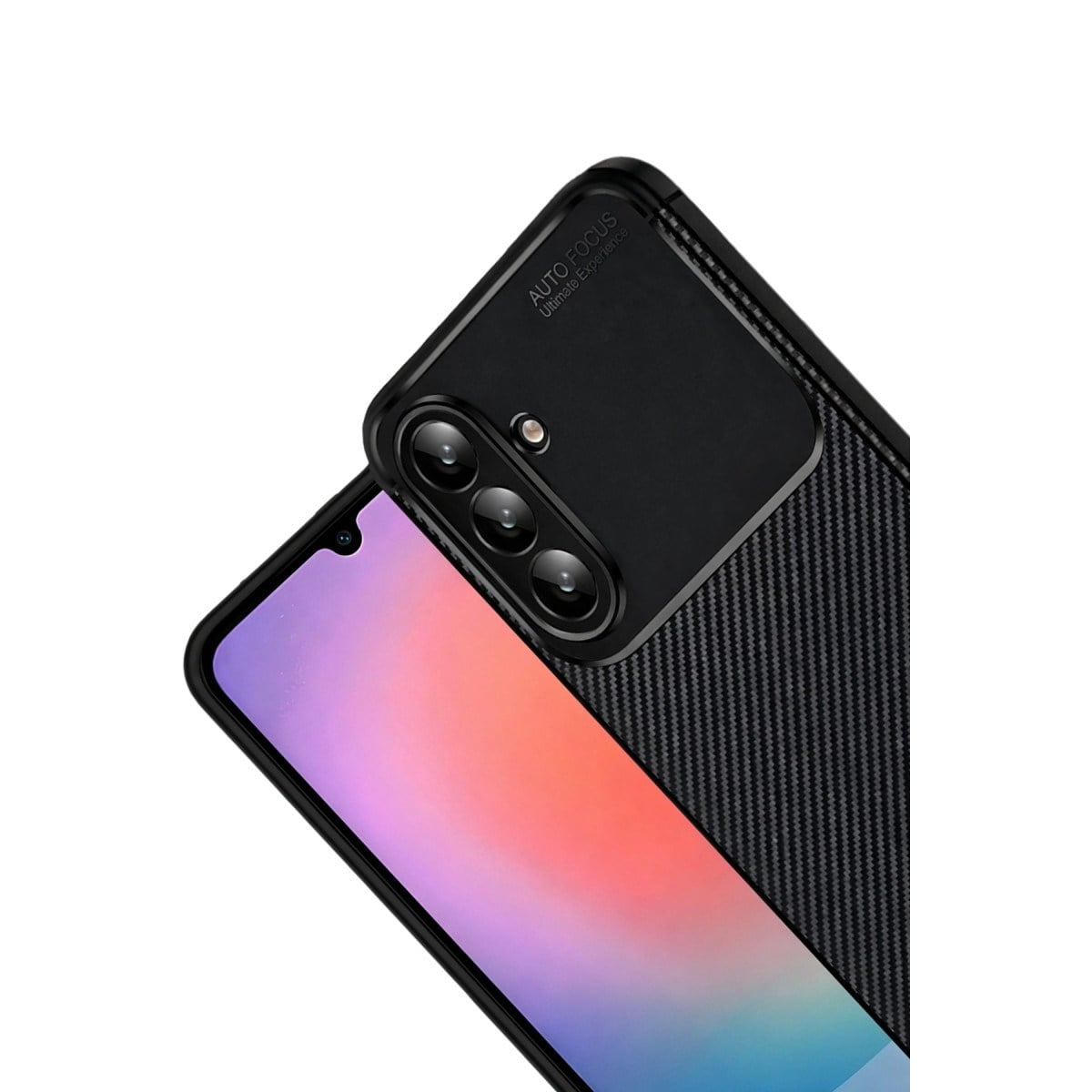 Galaxy A57 5G Auto Focus Karbon Kapak - Siyah