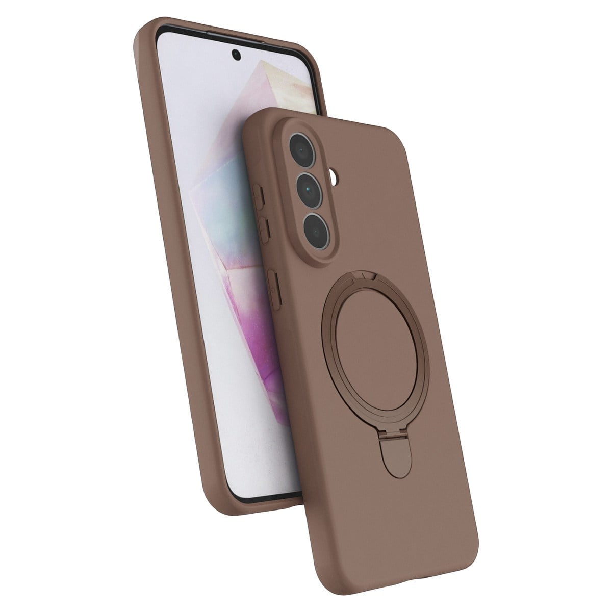 Galaxy A57 5G Regal Magsafe Standlı Kapak - Çöl Titanyum