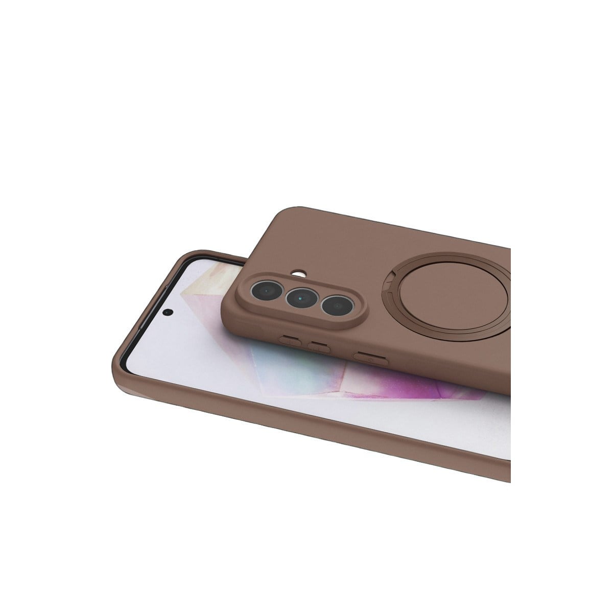 Galaxy A57 5G Regal Magsafe Standlı Kapak - Çöl Titanyum