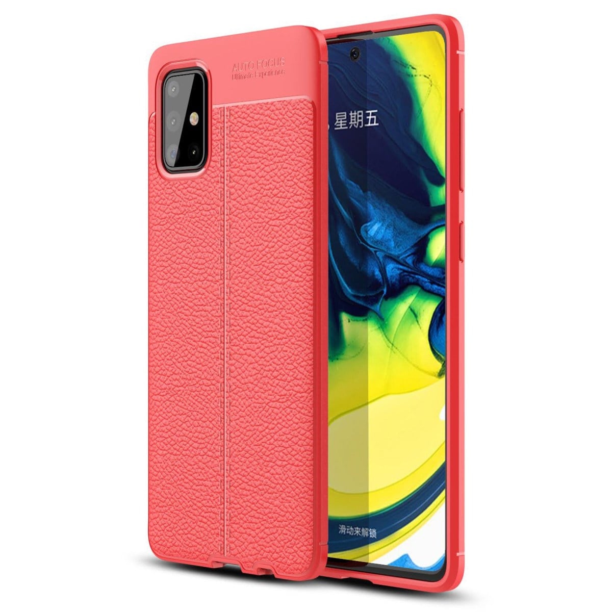 Galaxy A71 Kılıf Auto Focus Kapak - Kırmızı