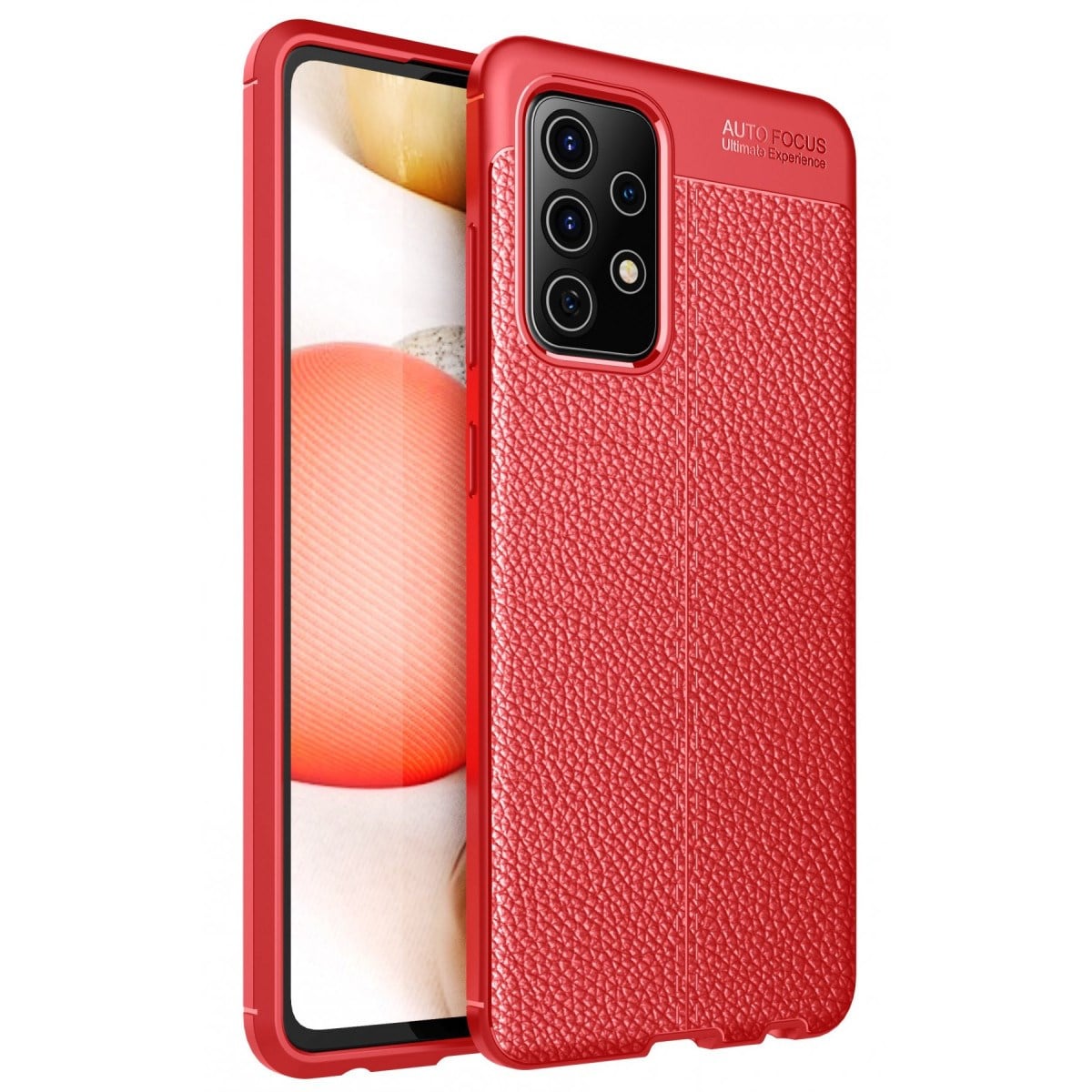 Galaxy A72 Kılıf Auto Focus Kapak - Kırmızı