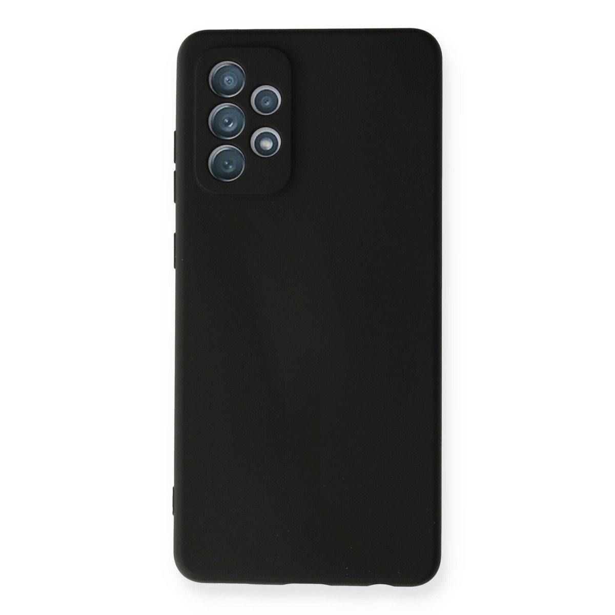 Galaxy A72 Kılıf Nano içi Kadife Silikon - Siyah