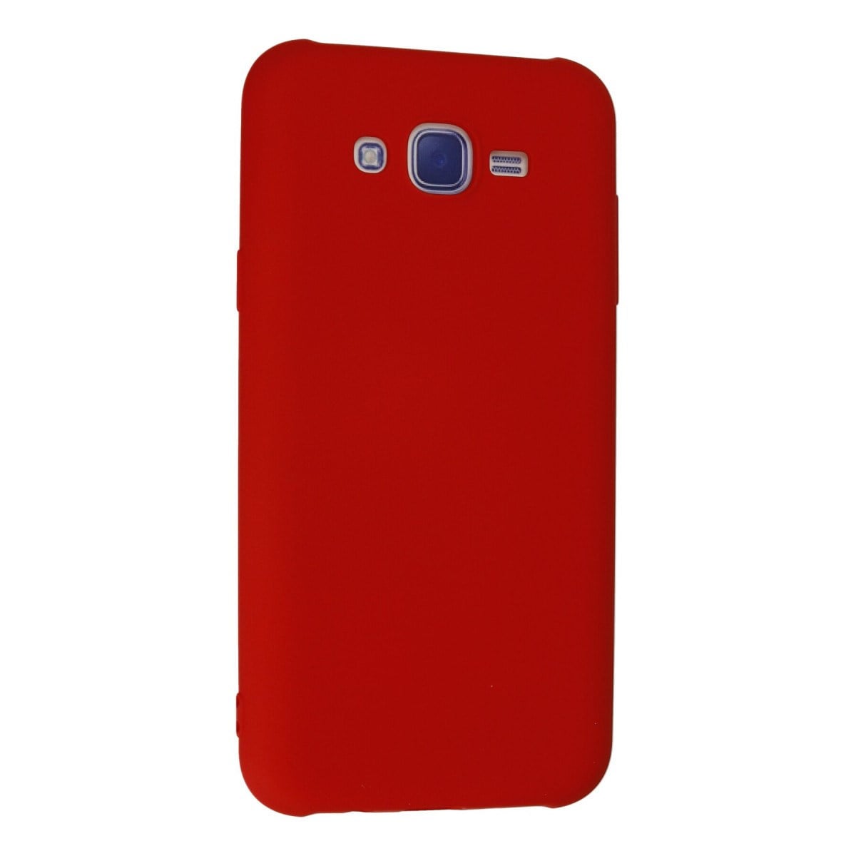 Galaxy J7 Kılıf Nano içi Kadife Silikon - Kırmızı