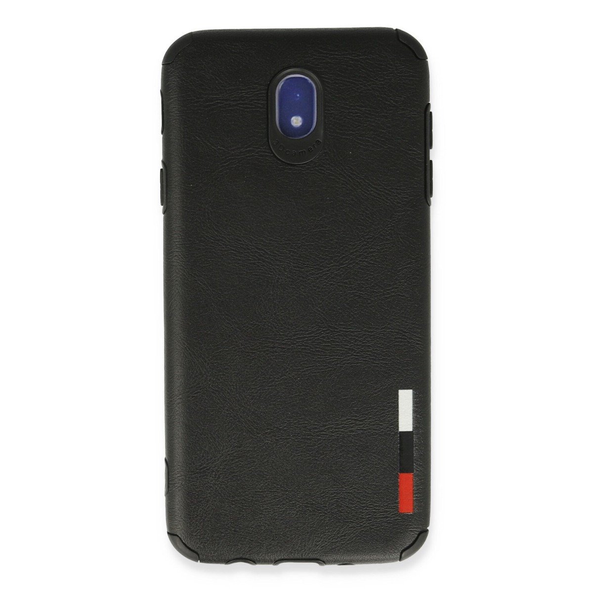 Galaxy J7 Pro / J730 Kılıf Loop Deri Silikon - Siyah