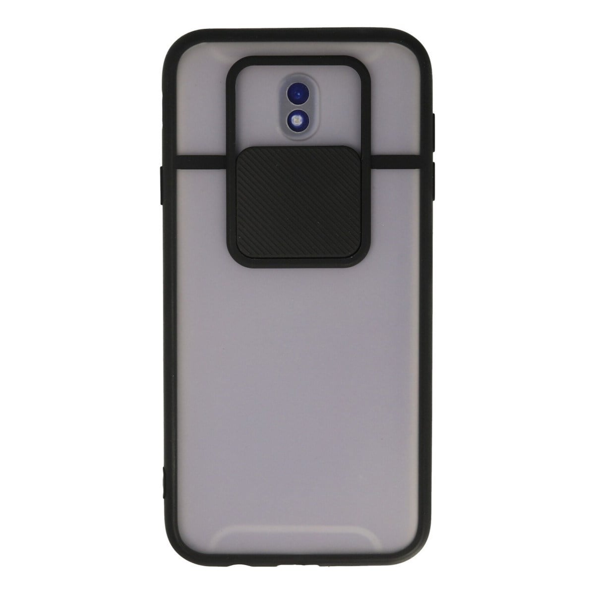 Galaxy J7 Pro / J730 Kılıf Palm Buzlu Kamera Sürgülü Silikon - Siyah