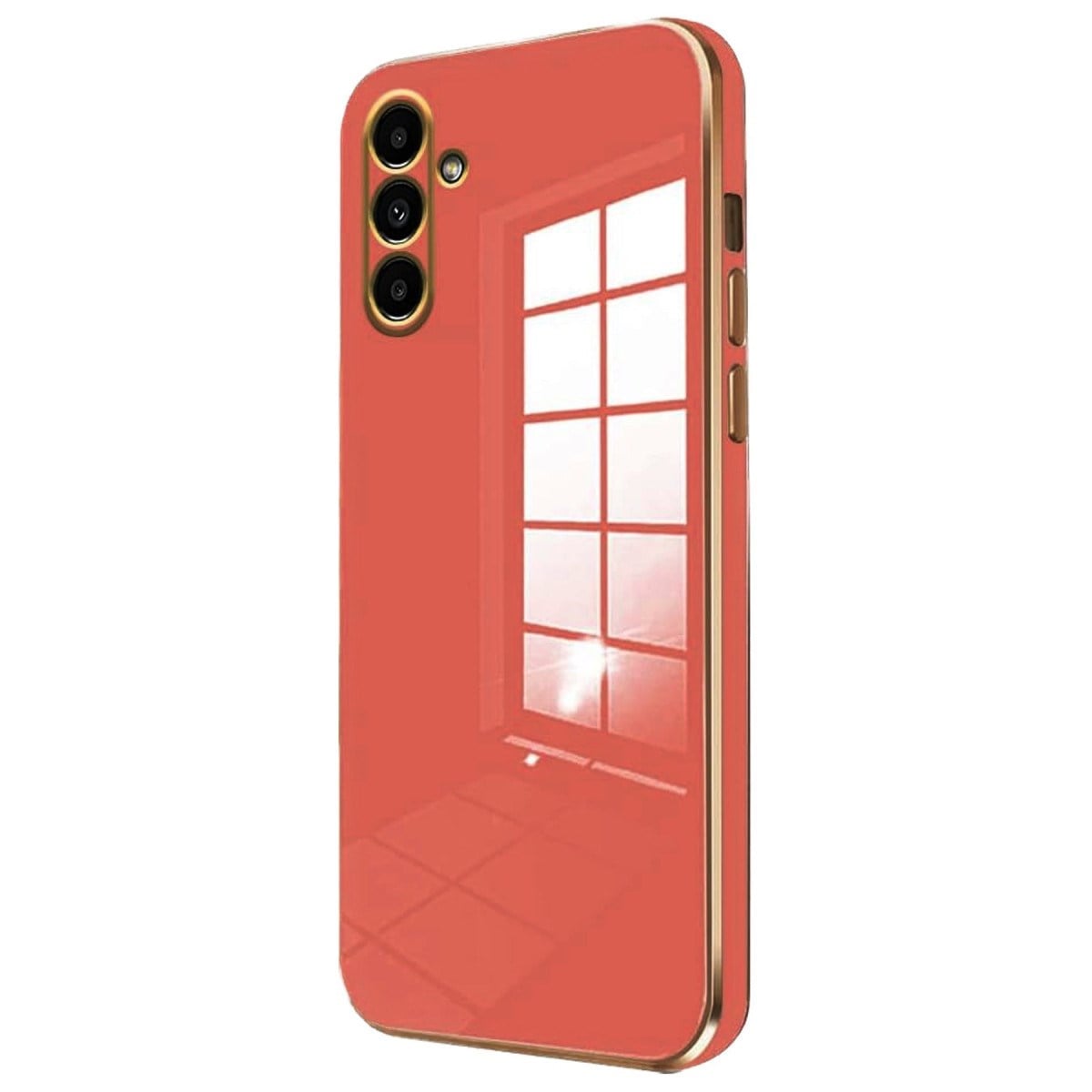 Galaxy M15 Kılıf Volet Silikon - Kırmızı