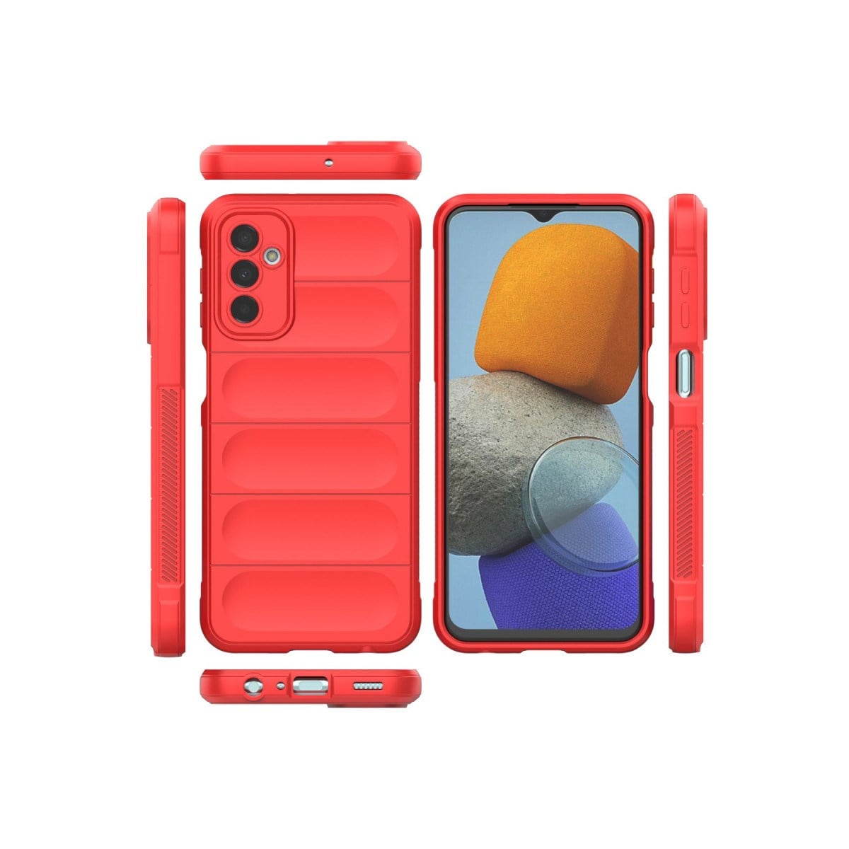 Galaxy M23 Kılıf Optimum Silikon - Kırmızı