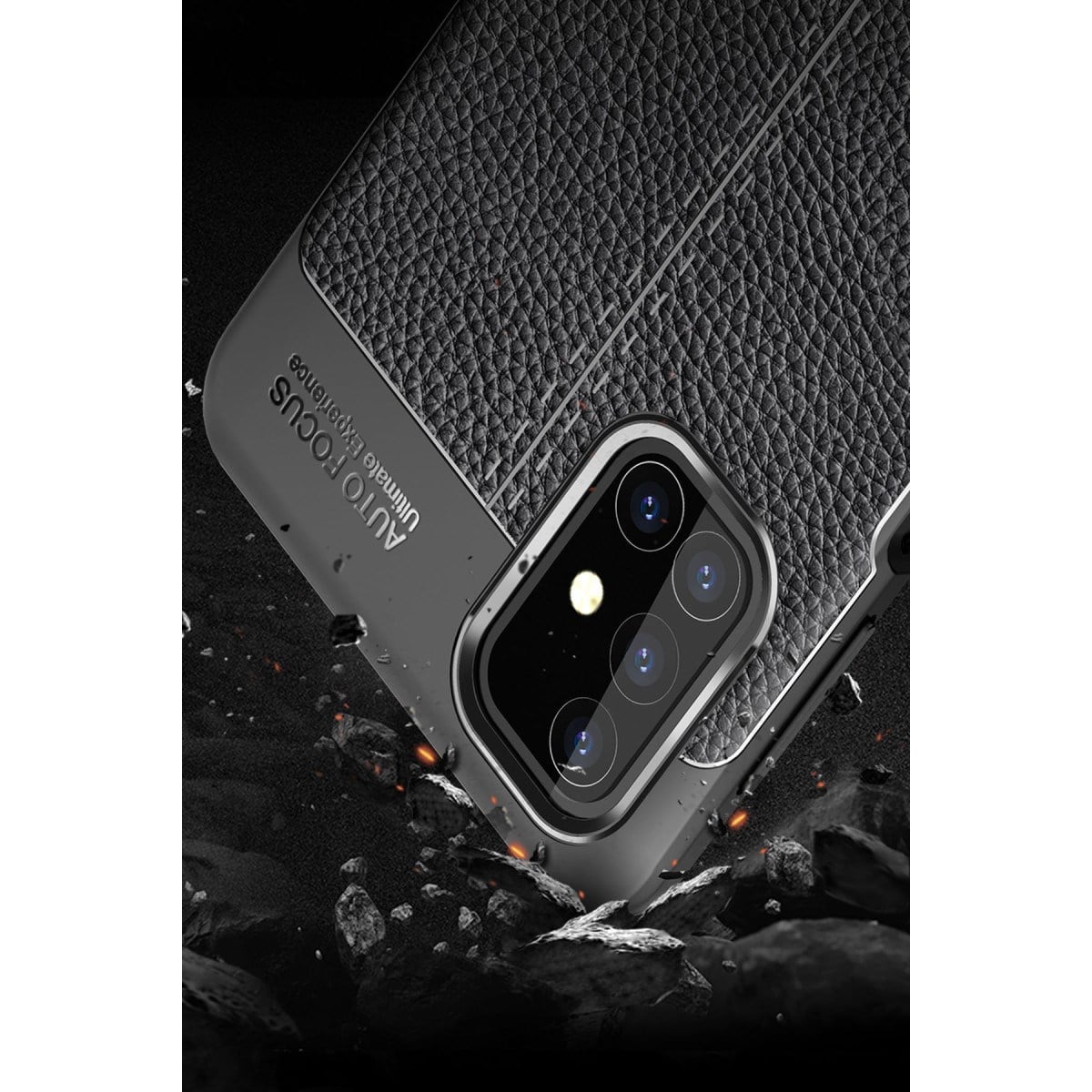 Galaxy M31S Kılıf Auto Focus Kapak - Siyah