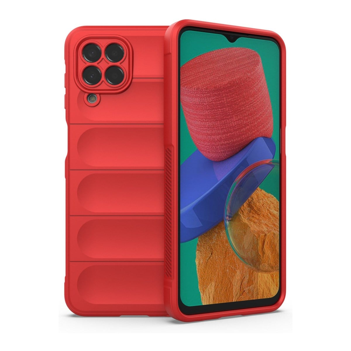 Galaxy M33 Kılıf Optimum Silikon - Kırmızı