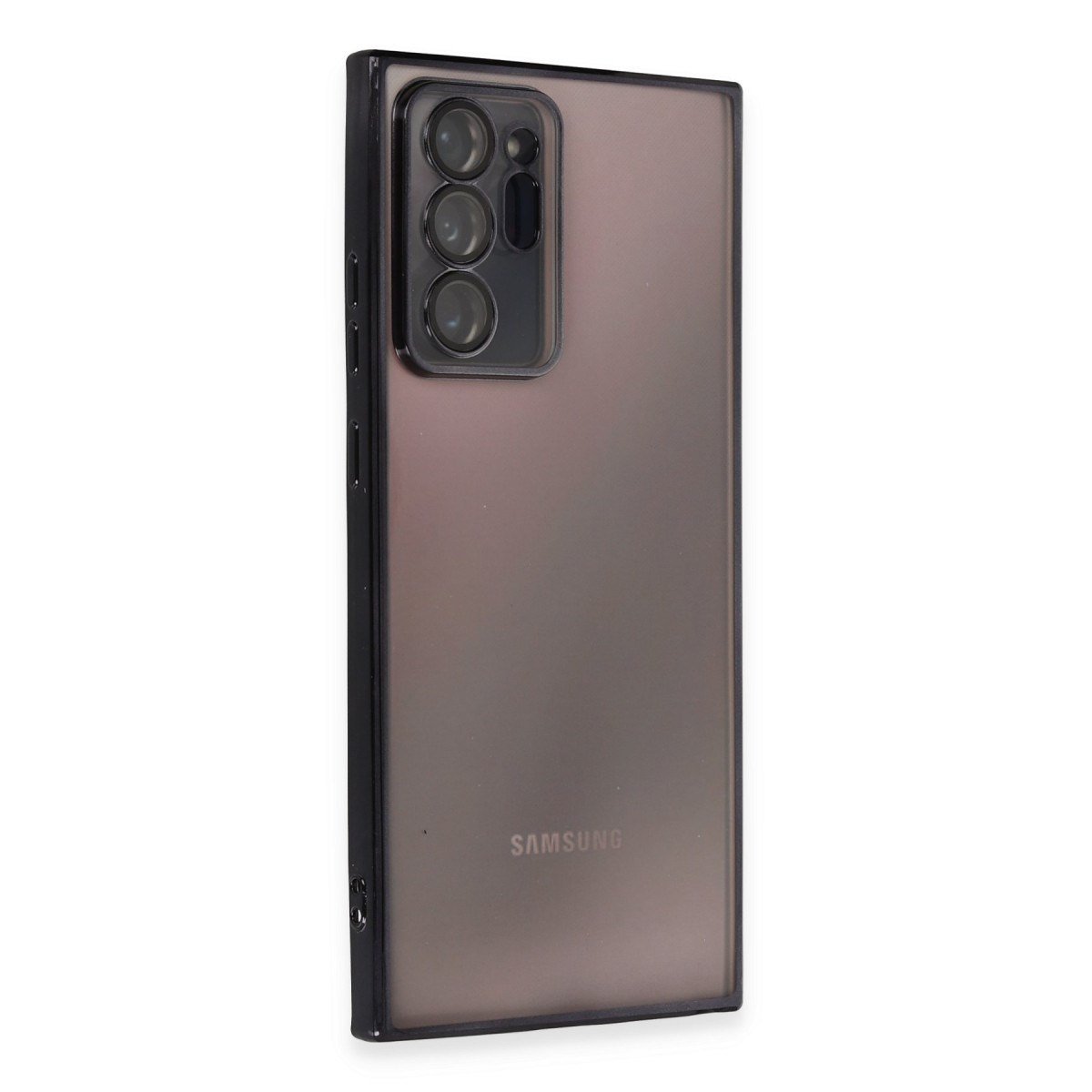 Galaxy Note 20 Ultra Kılıf Razer Lensli Silikon - Siyah