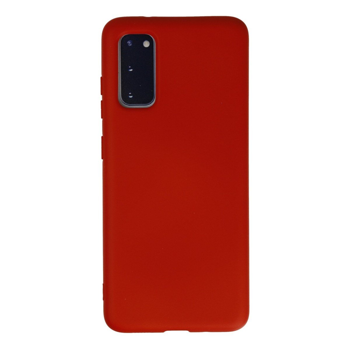 Galaxy S20 Kılıf Nano içi Kadife Silikon - Kırmızı